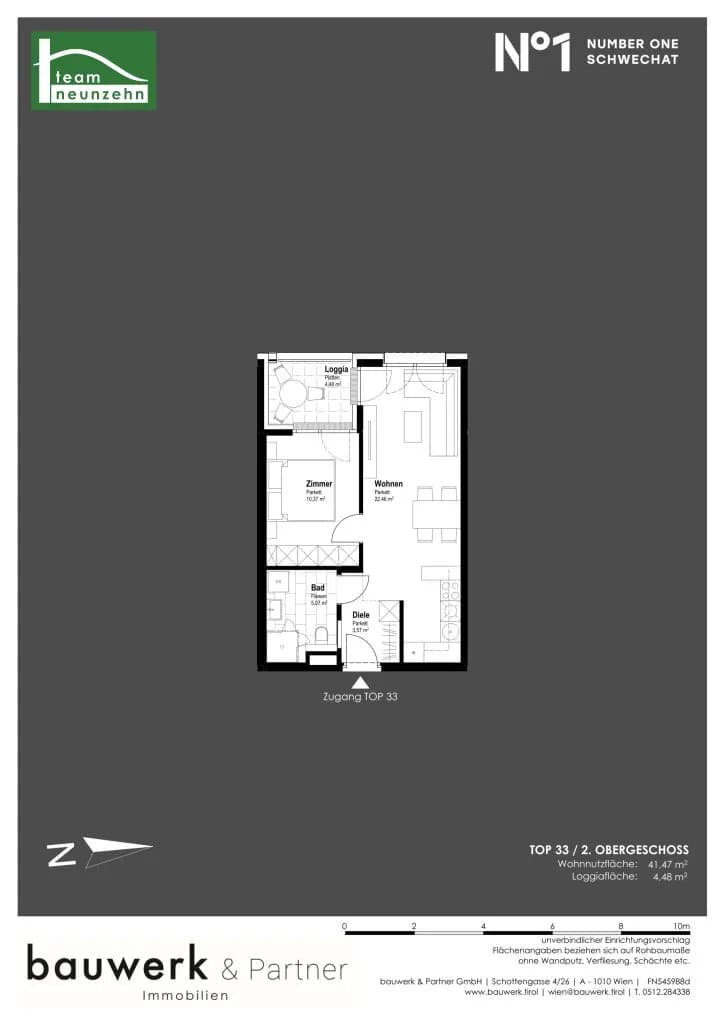 Immobilie kaufen in Bruck an der Leitha – 41,47 m², € 191.300 – Bild 14 von 14