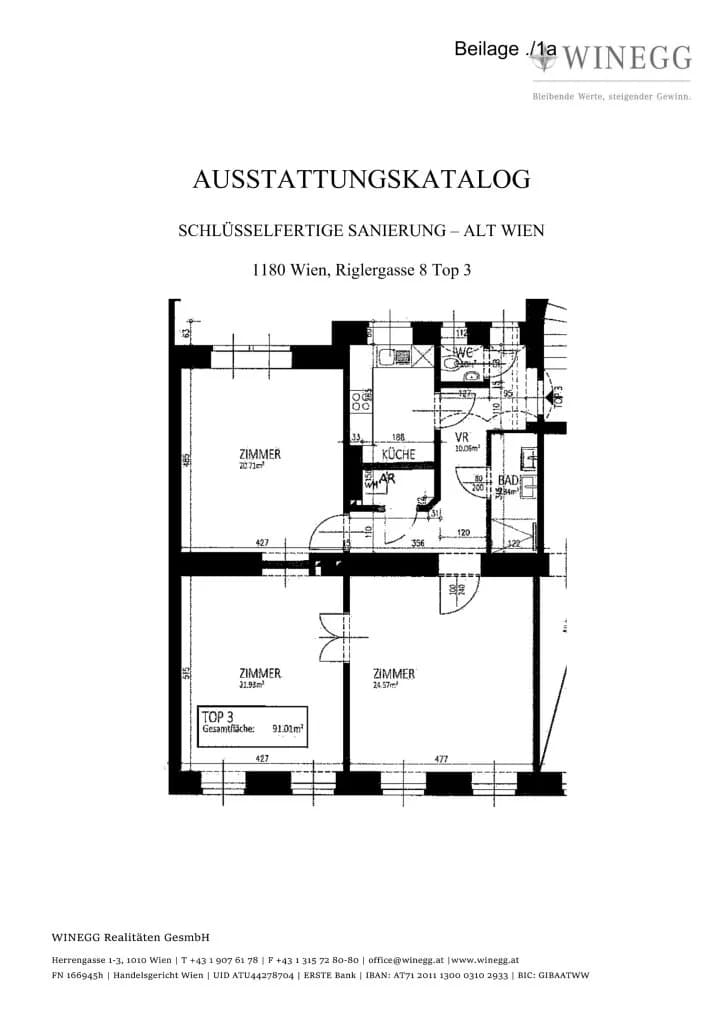 3-Zimmer-Wohnung kaufen in Wien – 91,01 m², € 659.000 – Bild 19 von 19