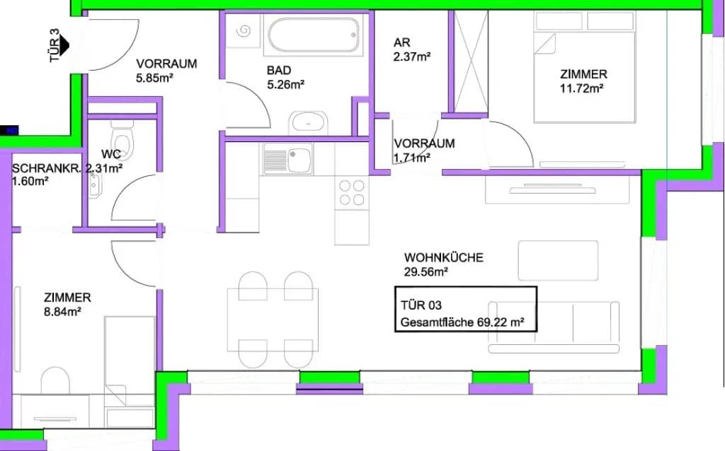 Wohnung kaufen in Wien – 59,13 m² – Bild 5 von 25