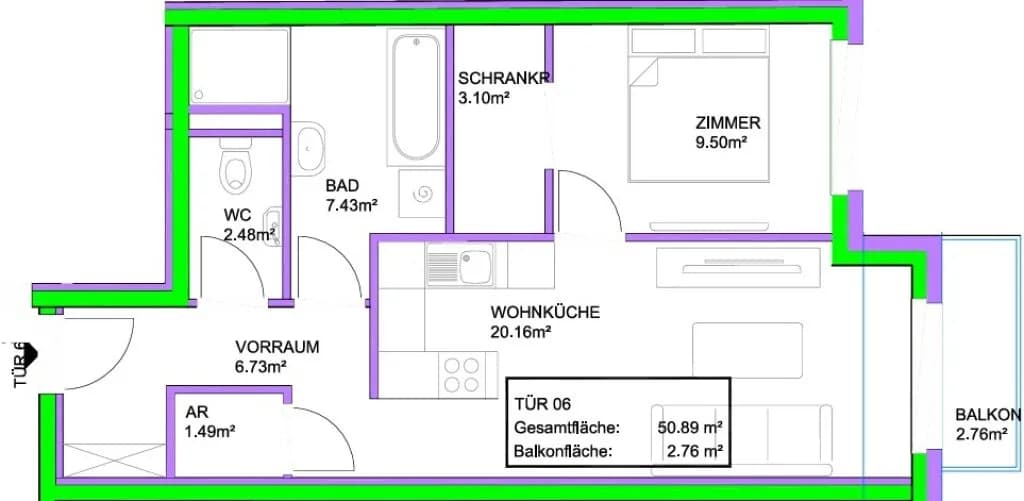 Wohnung kaufen in Wien – 59,13 m² – Bild 8 von 25