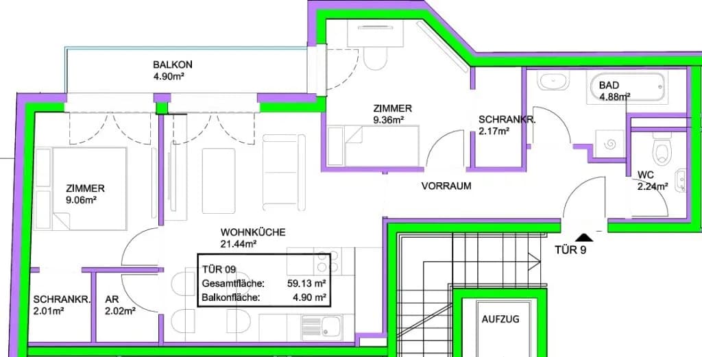 Wohnung kaufen in Wien – 59,13 m² – Bild 11 von 25