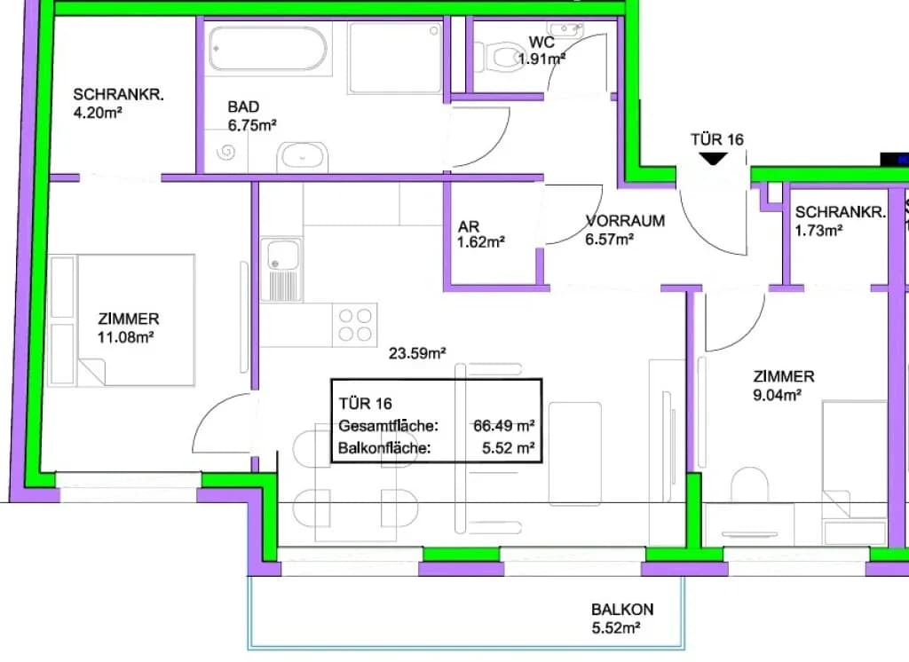Wohnung kaufen in Wien – 59,13 m² – Bild 18 von 25