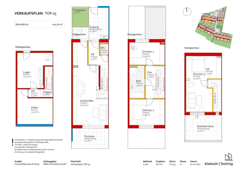 4-Zimmer-Haus mieten in Linz – 100,76 m², € 1.720 – Bild 11 von 12