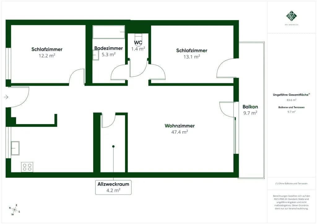 3-Zimmer-Wohnung kaufen in Kufstein – 84,93 m², € 349.000 – Bild 11 von 11