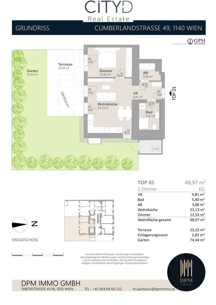2-Zimmer-Wohnung kaufen in Wien – 49 m², € 457.504 – Bild 5 von 5