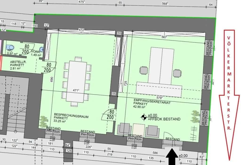 2-Zimmer-Gewerbeimmobilie mieten in Klagenfurt – 80 m², € 1.129 – Bild 10 von 10