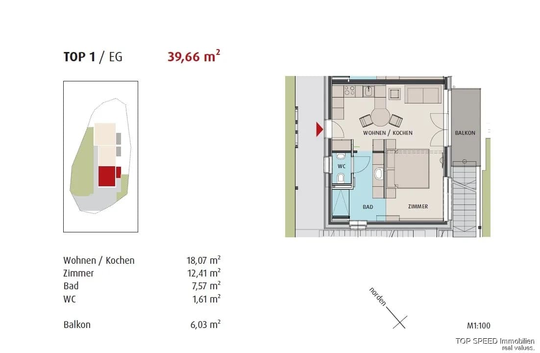 2-Zimmer-Wohnung kaufen in Liezen – 39,66 m², € 297.450 – Bild 9 von 9