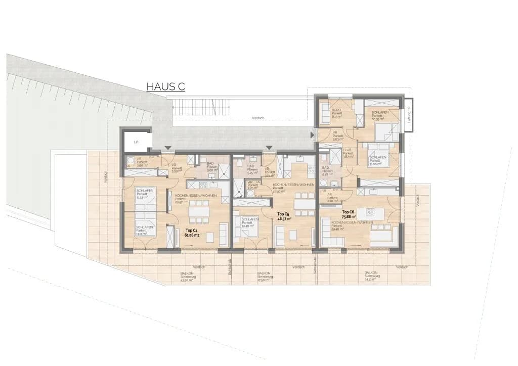 2-Zimmer-Wohnung kaufen in Villach – 48,57 m², € 435.750 – Bild 4 von 5