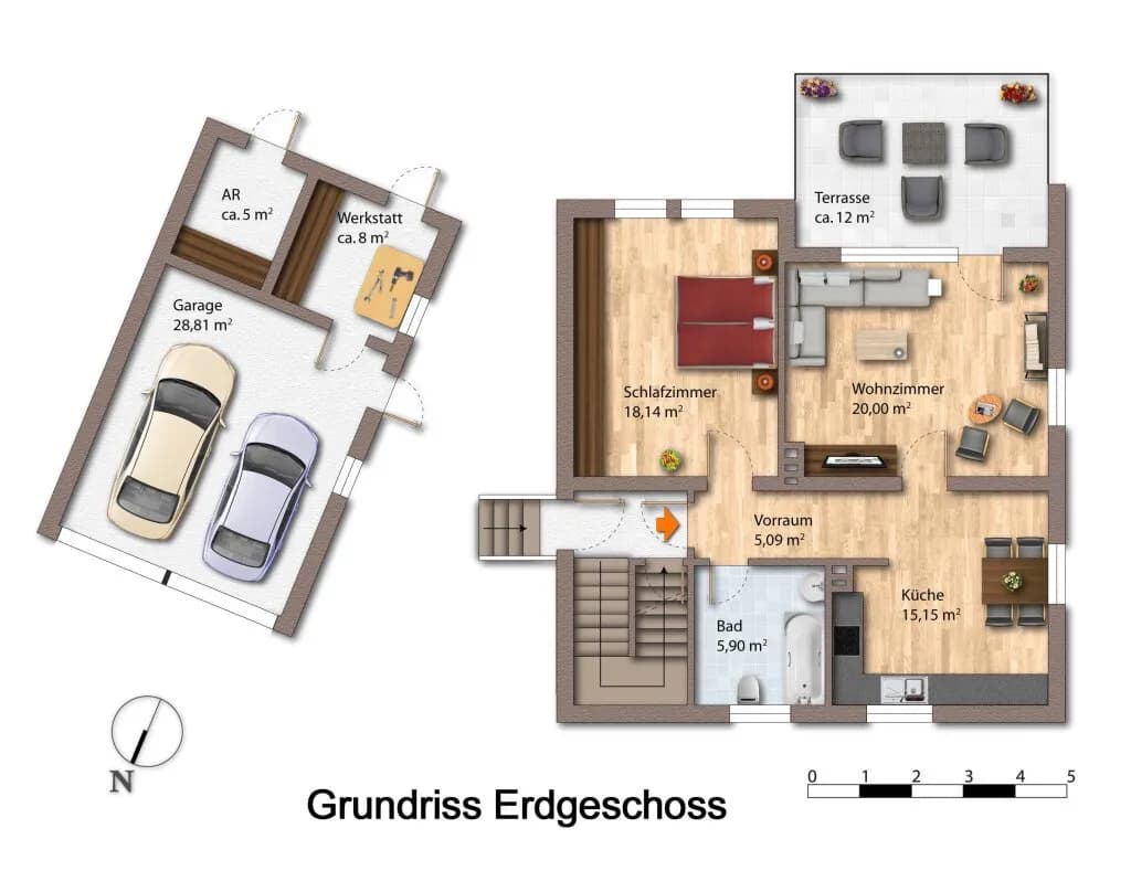 4-Zimmer-Gewerbeimmobilie kaufen in Linz Land – 128,56 m², € 469.000 – Bild 6 von 75