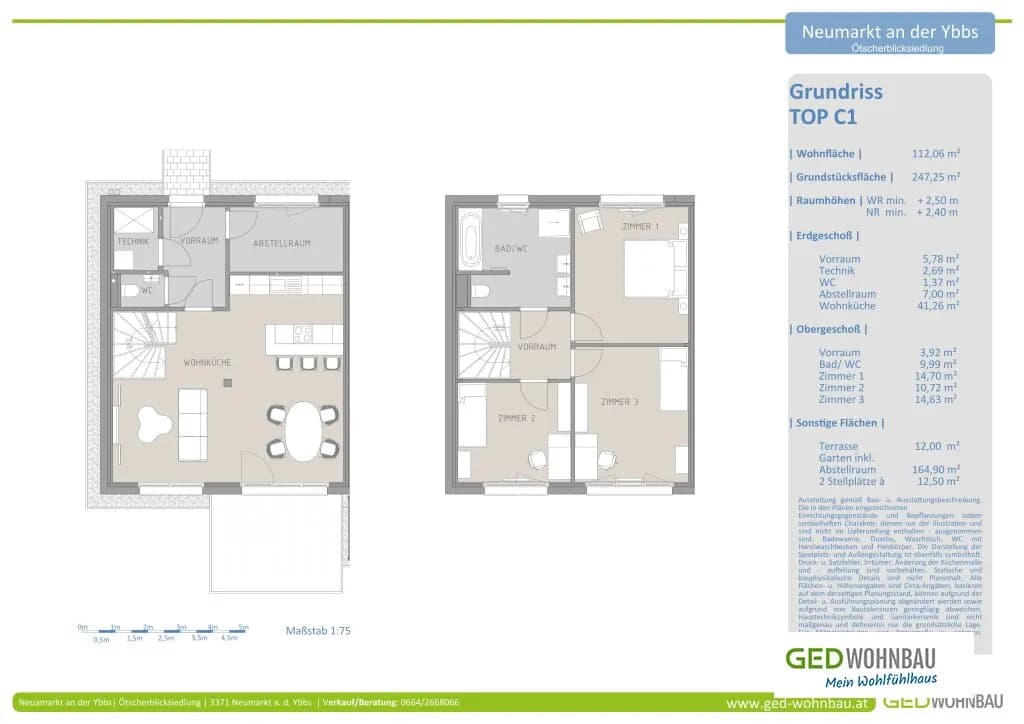4-Zimmer-Haus mieten in Melk – 112,06 m², € 1.417 – Bild 6 von 8