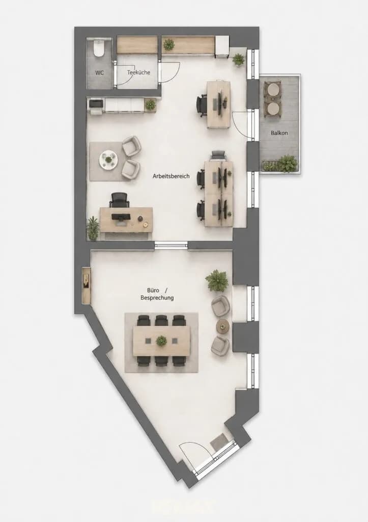 2-Zimmer-Gewerbeimmobilie mieten in Gmunden – 58 m², € 934 – Bild 11 von 15