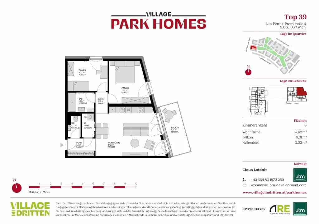 3-Zimmer-Wohnung kaufen in Wien – 67,62 m², € 629.000 – Bild 10 von 10