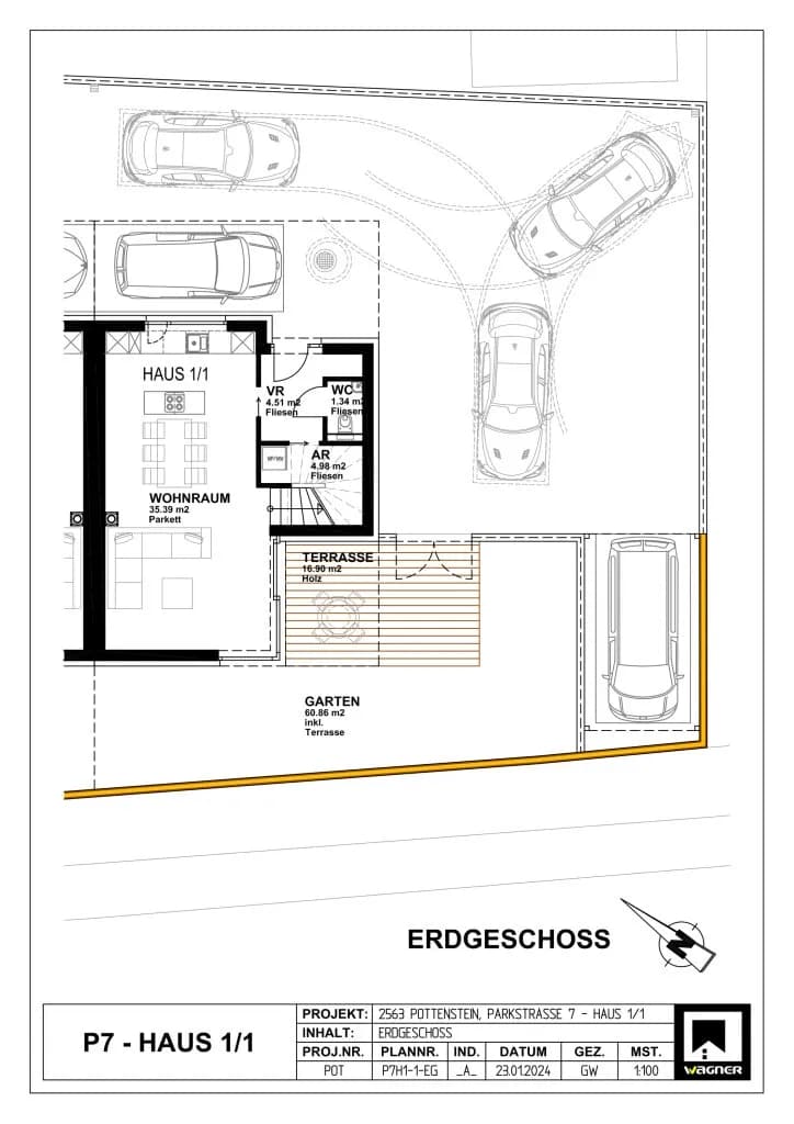 5-Zimmer-Haus kaufen in Baden – 127,46 m², € 399.000 – Bild 43 von 46