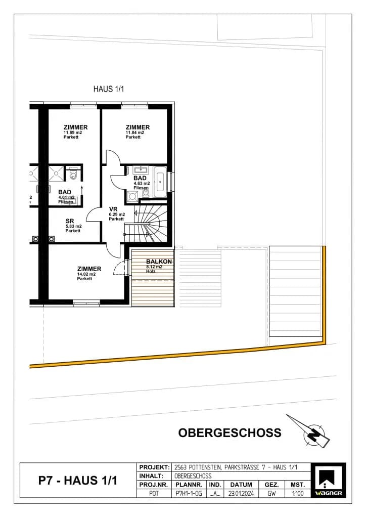 5-Zimmer-Haus kaufen in Baden – 127,46 m², € 399.000 – Bild 44 von 46