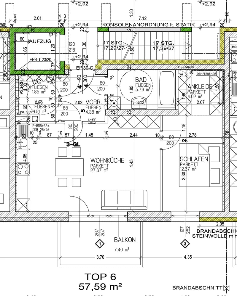 2-Zimmer-Wohnung mieten in Graz – 57,59 m², € 839 – Bild 11 von 11