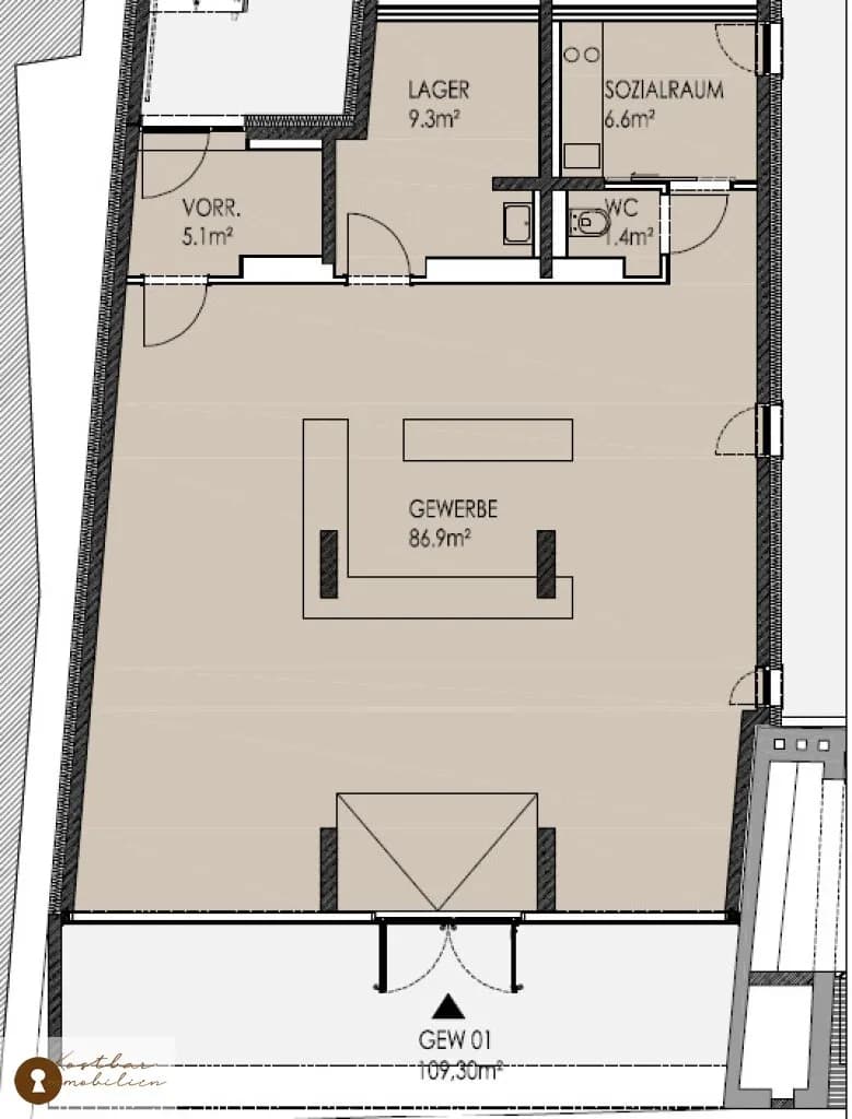 Gewerbeimmobilie mieten in Graz – 109 m², € 966 – Bild 13 von 13