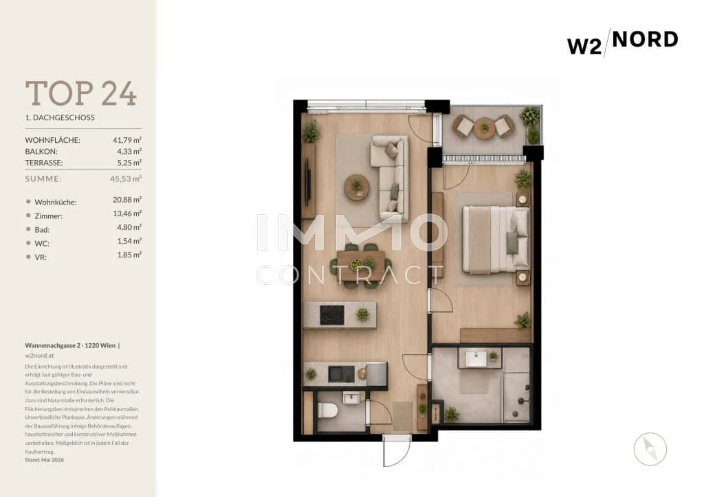Immobilie kaufen in Wien – 41,79 m², € 229.910 – Bild 7 von 7