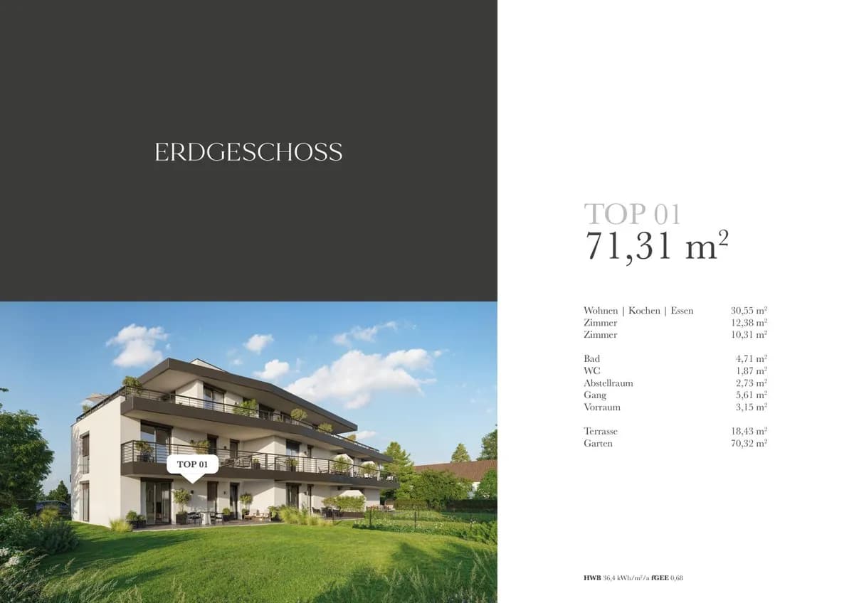 3-Zimmer-Wohnung kaufen in Graz – 71,31 m², € 419.600 – Bild 2 von 5