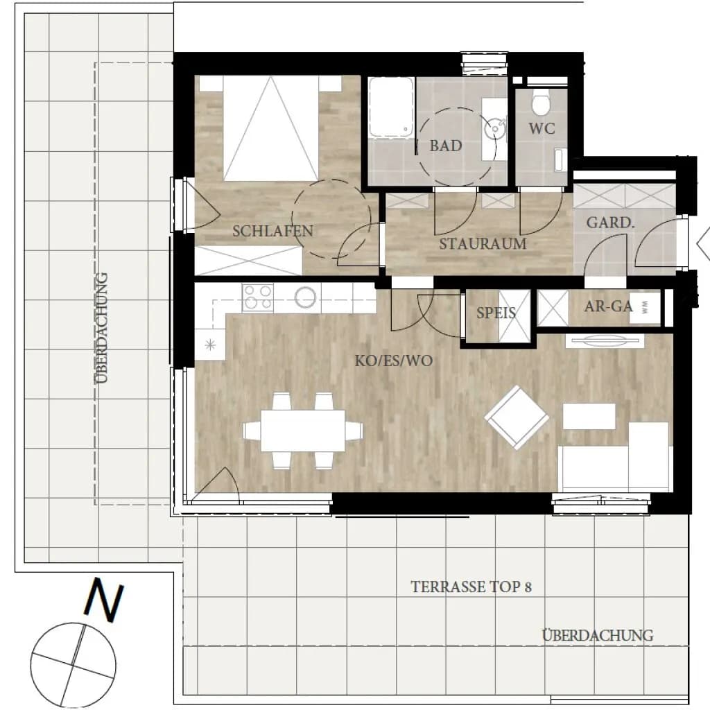 2-Zimmer-Wohnung kaufen in Graz – 63,99 m², € 413.000 – Bild 10 von 11