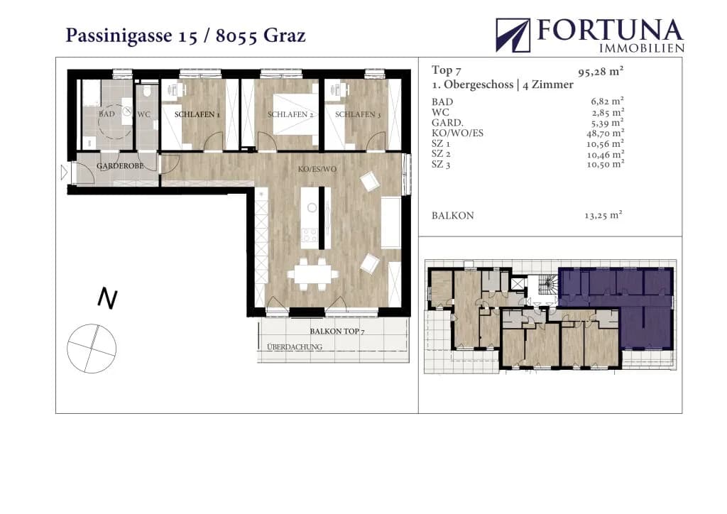 4-Zimmer-Wohnung kaufen in Graz – 95,28 m², € 484.000 – Bild 9 von 10