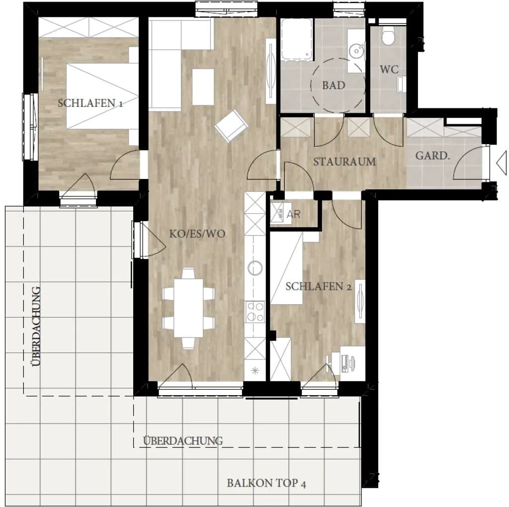 3-Zimmer-Wohnung kaufen in Graz – 78,72 m², € 416.000 – Bild 9 von 10
