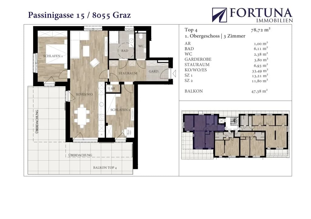 3-Zimmer-Wohnung kaufen in Graz – 78,72 m², € 416.000 – Bild 10 von 10