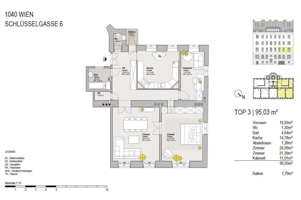 3-Zimmer-Wohnung kaufen in Wien – 95 m², € 850.000 – Bild 16 von 16
