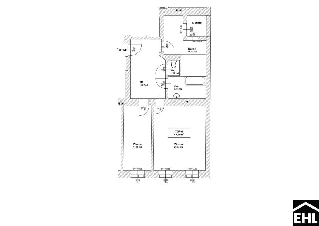 2-Zimmer-Wohnung kaufen in Wien – 63,66 m², € 390.000 – Bild 12 von 12