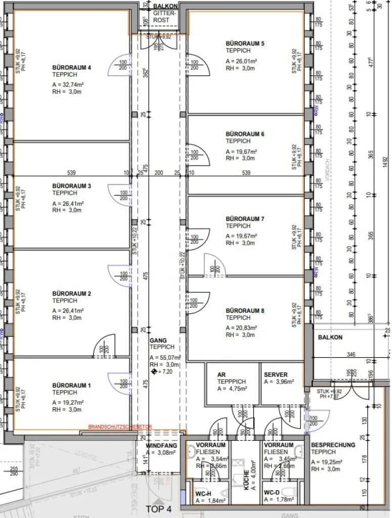 9-Zimmer-Gewerbeimmobilie mieten in Graz – 292 m² – Bild 7 von 7