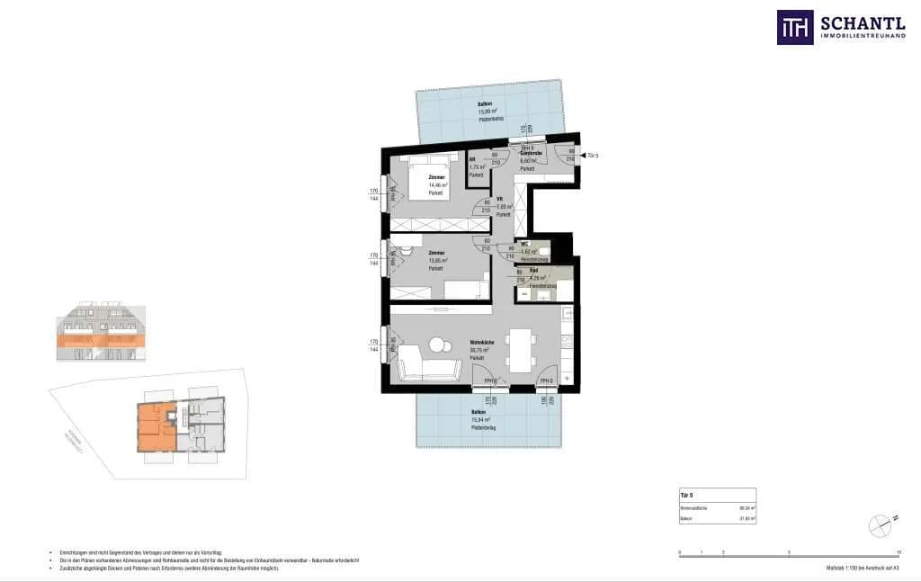 3-Zimmer-Wohnung kaufen in Wien – 80,34 m², € 481.390 – Bild 5 von 5