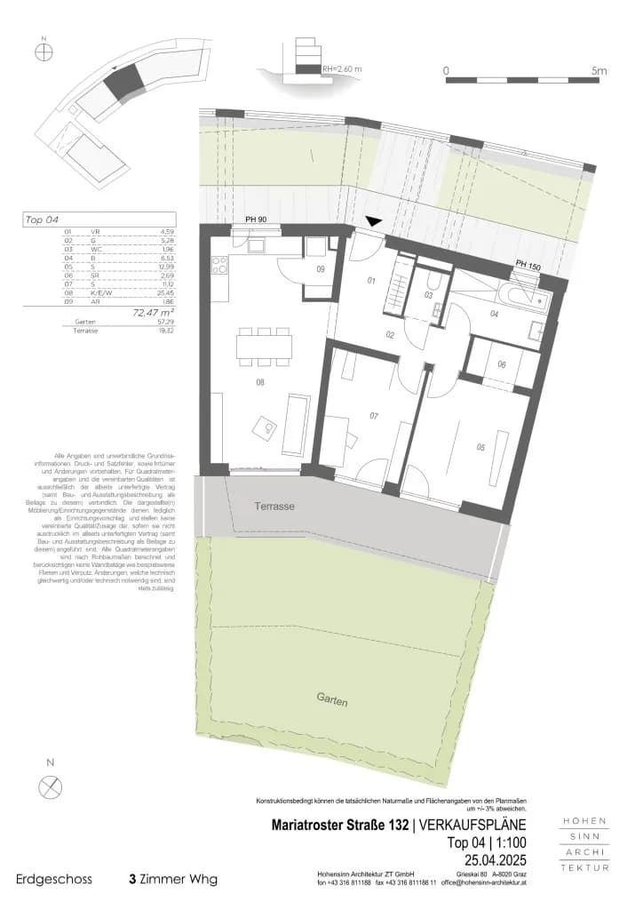 3-Zimmer-Wohnung kaufen in Graz – 72,31 m², € 469.000 – Bild 9 von 9