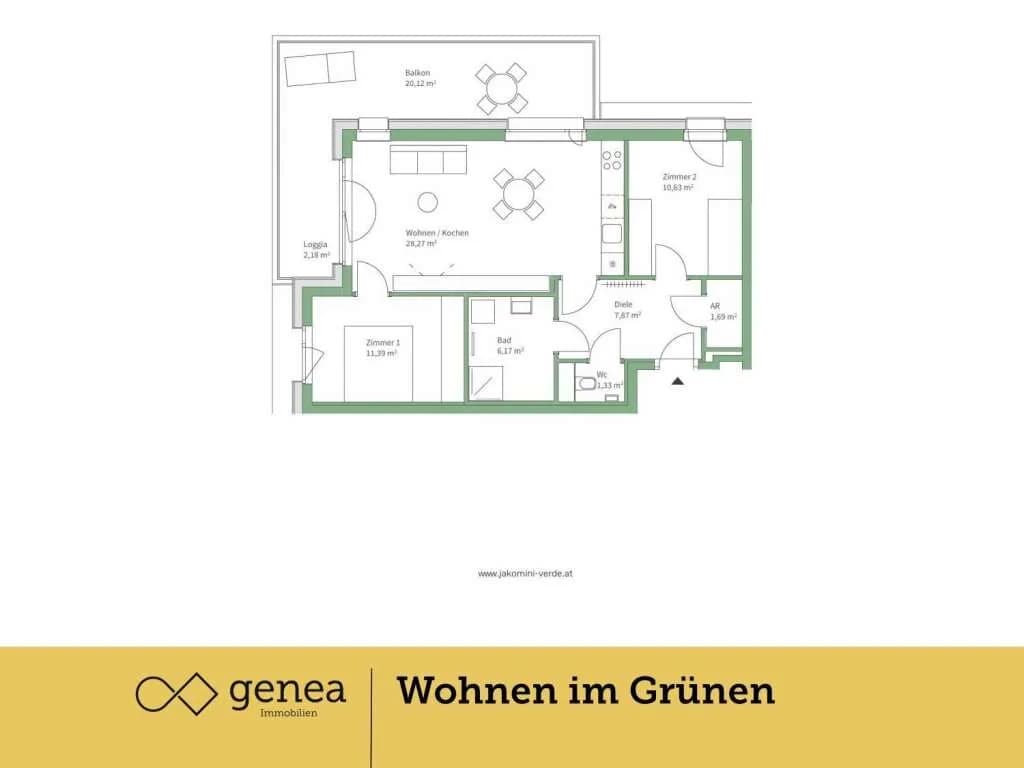 3-Zimmer-Wohnung kaufen in Graz – 67,35 m², € 351.000 – Bild 2 von 20