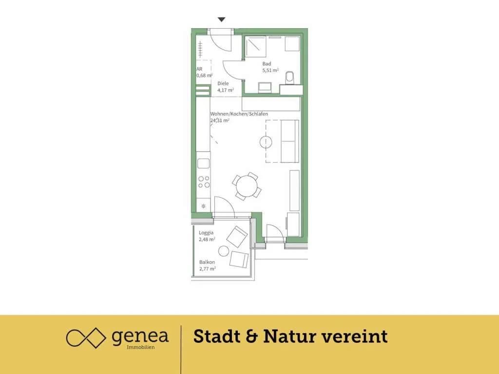 1-Zimmer-Wohnung kaufen in Graz – 34,67 m², € 179.000 – Bild 2 von 16