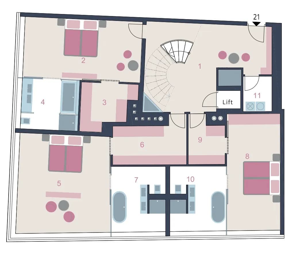 4-Zimmer-Wohnung mieten in Wien – 328,52 m², € 16.493 – Bild 23 von 27