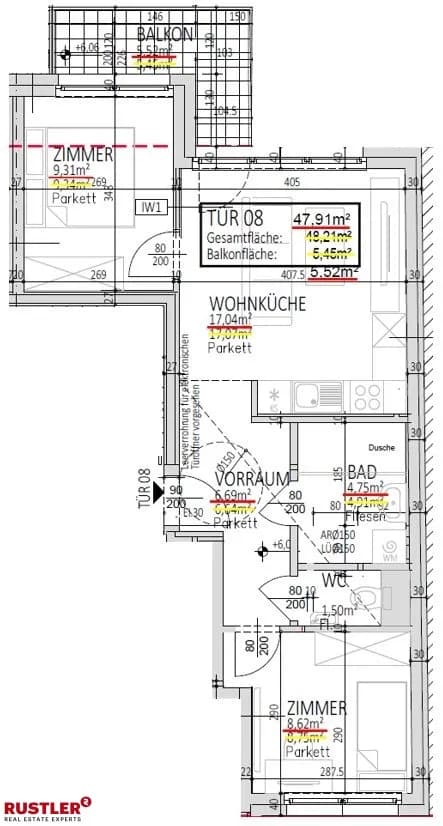 3-Zimmer-Wohnung kaufen in Wien – 48,21 m², € 266.630 – Bild 11 von 11
