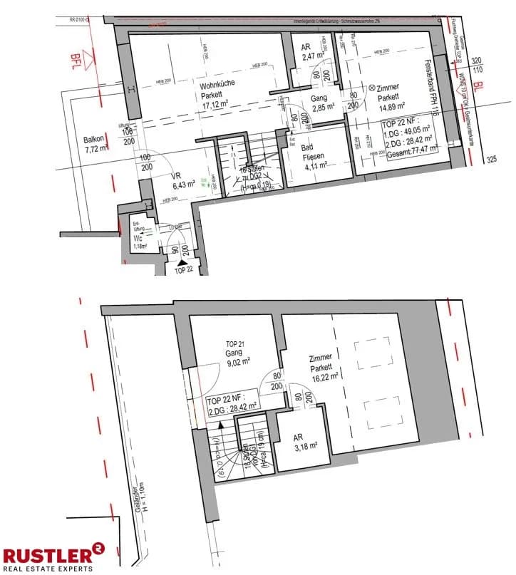 3-Zimmer-Wohnung kaufen in Wien – 77,47 m², € 525.000 – Bild 12 von 19