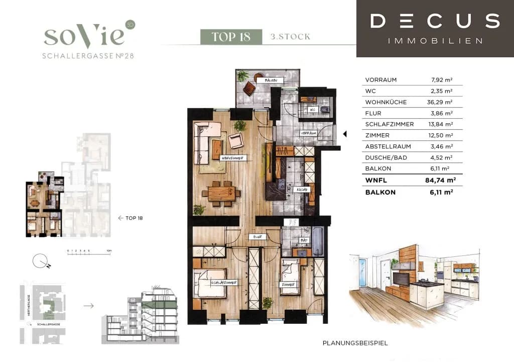 3-Zimmer-Wohnung kaufen in Wien – 84,59 m², € 624.500 – Bild 16 von 16