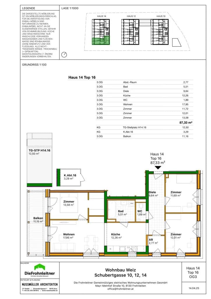 4-Zimmer-Wohnung kaufen in Weiz – 87,3 m², € 347.500 – Bild 8 von 8