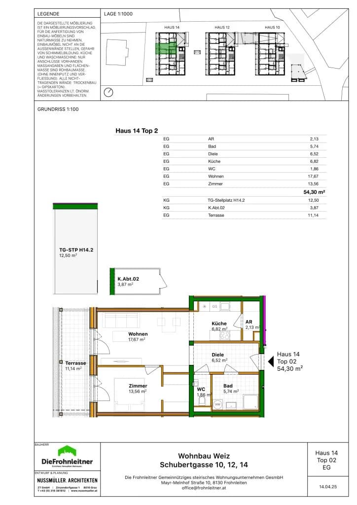 2-Zimmer-Wohnung kaufen in Weiz – 54,25 m², € 235.300 – Bild 9 von 9