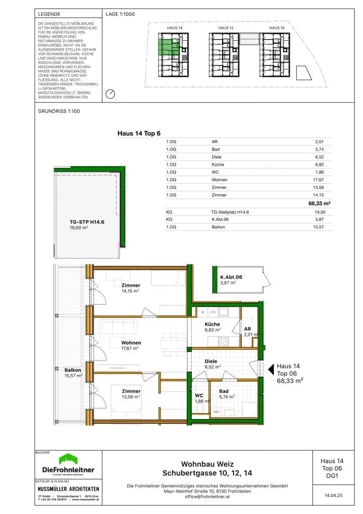 3-Zimmer-Wohnung kaufen in Weiz – 68,44 m², € 300.400 – Bild 4 von 4