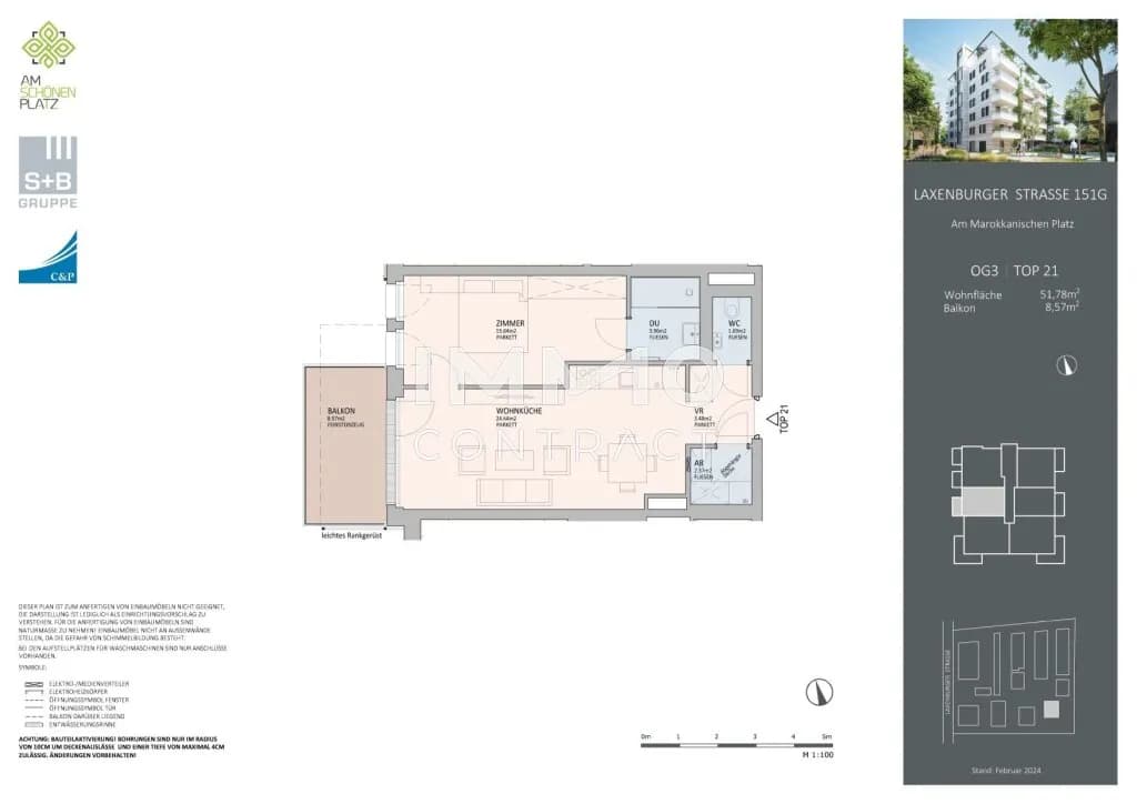 2-Zimmer-Wohnung kaufen in Wien – 51,78 m², € 450.000 – Bild 17 von 17