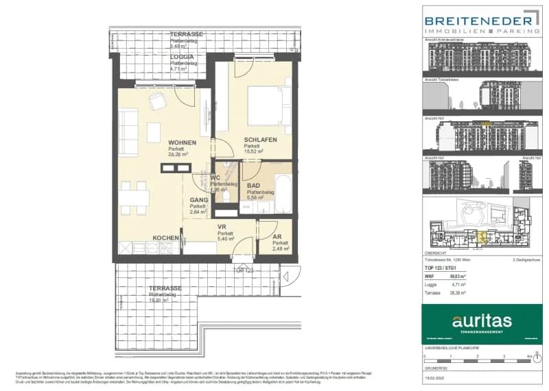 2-Zimmer-Wohnung mieten in Wien – 59,83 m², € 1.310 – Bild 10 von 17