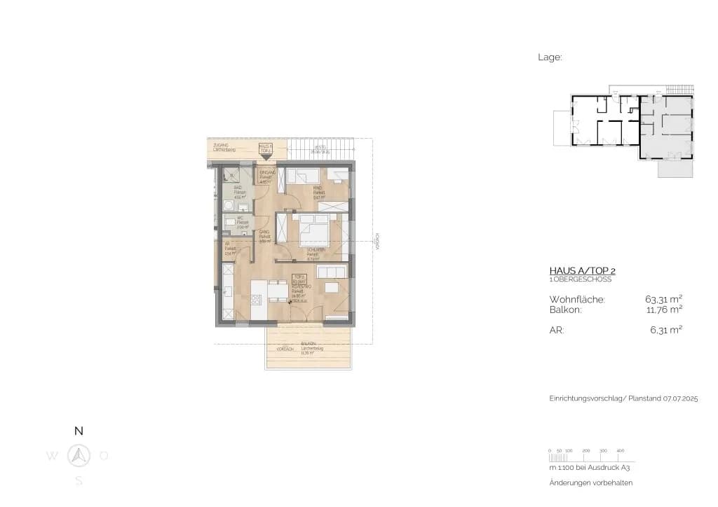 3-Zimmer-Wohnung kaufen in Vöcklabruck – 63,31 m², € 299.900 – Bild 4 von 6