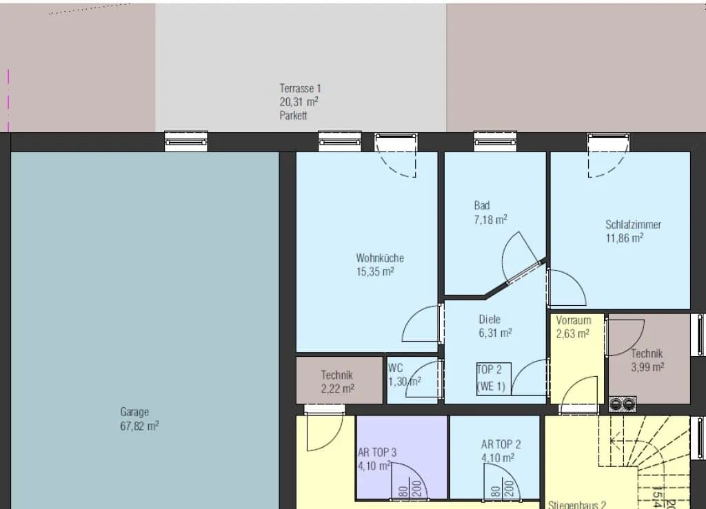 2-Zimmer-Wohnung kaufen in Rohrbach – 46,1 m², € 99.000 – Bild 9 von 9