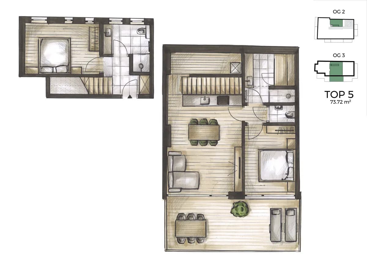 3-Zimmer-Wohnung kaufen in Liezen – 73,72 m², € 408.840 – Bild 3 von 22