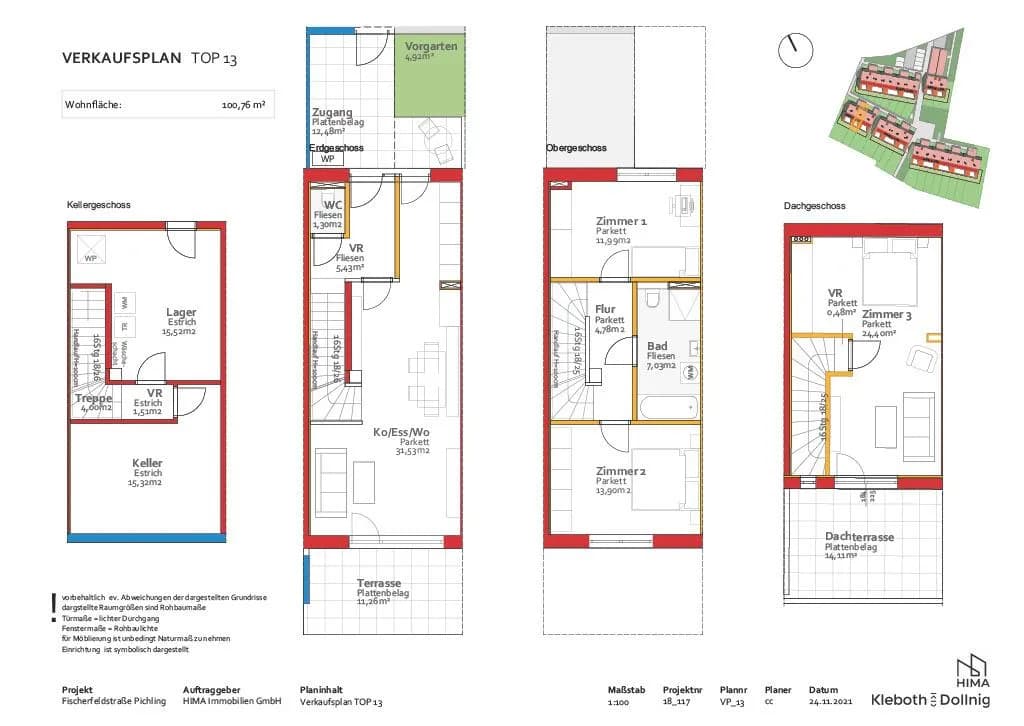 4-Zimmer-Haus kaufen in Linz – 100,76 m², € 487.509 – Bild 23 von 23