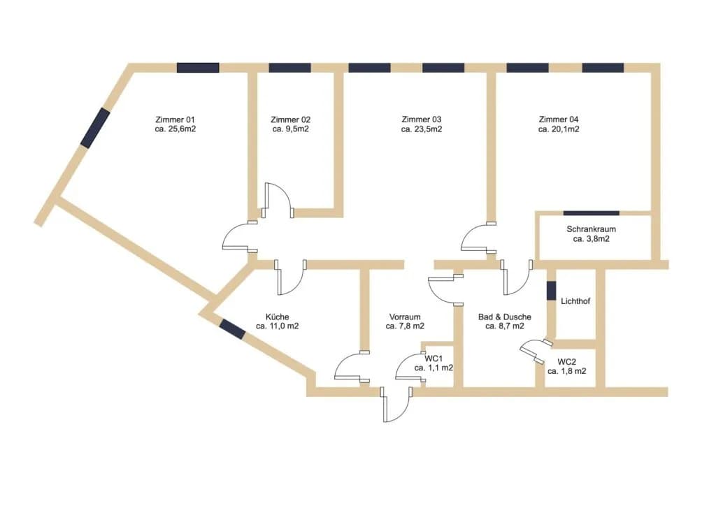 4-Zimmer-Wohnung kaufen in Wien – 117,42 m², € 490.000 – Bild 24 von 24