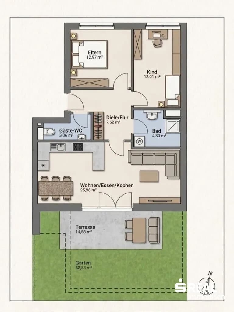 3-Zimmer-Wohnung kaufen in Innsbruck-Land – 67,27 m², € 420.000 – Bild 10 von 10