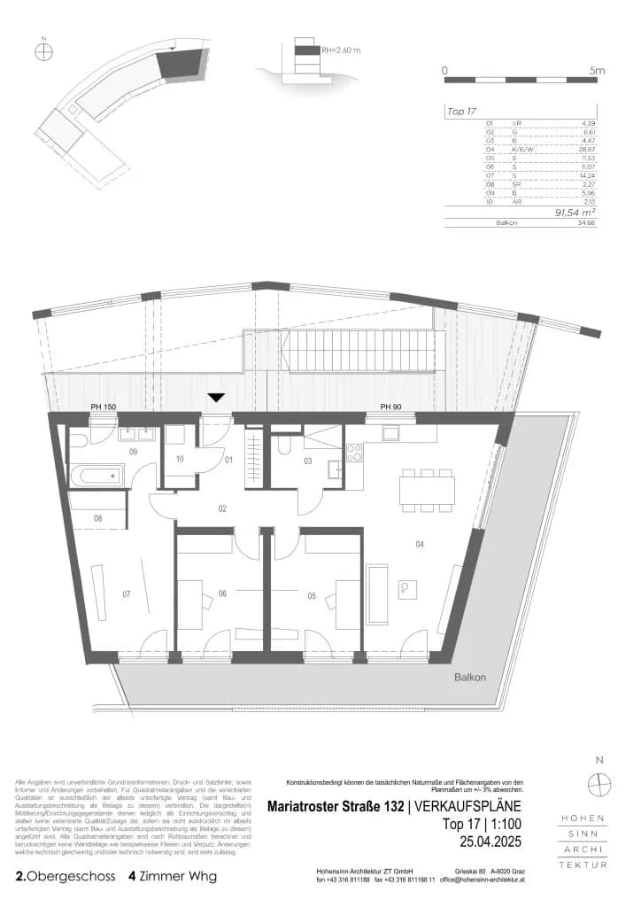4-Zimmer-Wohnung kaufen in Graz – 91,54 m², € 639.000 – Bild 7 von 7