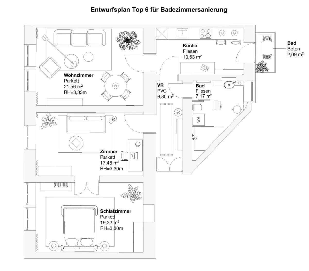 4-Zimmer-Wohnung kaufen in Graz – 81 m², € 169.000 – Bild 22 von 22